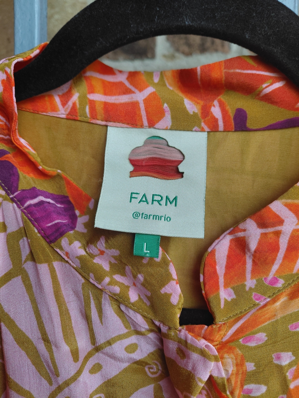 FARM Rio Floral Maxi Dress in Pink, Orange & Purple #(C3) - Picture 5 of 13